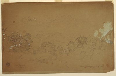 Paysage près de Guaranda, Équateur, 4 juin 1857 - Frederic Edwin Church